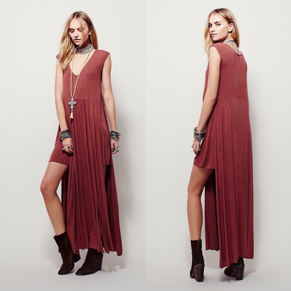 Free People Rust Maxi Dress